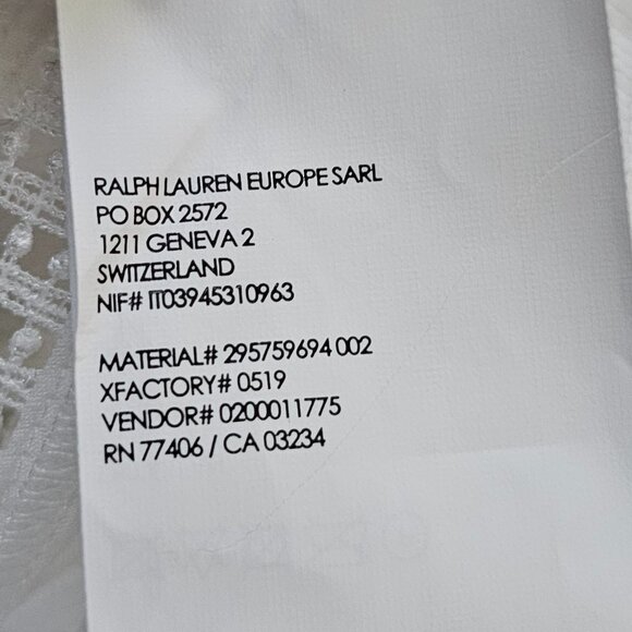 Club Monaco Ruffle Front Top, S, White - Picture 11 of 11